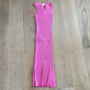 Pink midi tank dress